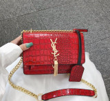 Luxury brand female bag designer single shoulder female bag evening dress clutch bag messenger messenger bag letter Y0s0L