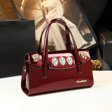 Luxury Fashion Diamond Women Handbag Genuine Leather Jewelry Rhinestone Evening party Bag Female Shoulder Portable Boston Bags