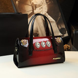 Luxury Fashion Diamond Women Handbag Genuine Leather Jewelry Rhinestone Evening party Bag Female Shoulder Portable Boston Bags