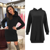 MIOFAR Autumn Winter New Fashion Women's Hooded Long-sleeved Long Coat Female Casual Sweatshirt Elegant Women's Clothing