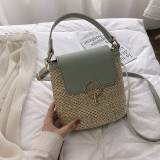 Small Straw Bucket Bags 2020 Crossbody Bags Lady Travel Purses and Handbags Female Shoulder Messenger Bag Women's Shoes