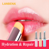 LANBENA Chameleon Lip Balm Hyaluronic Acid  Rose Moisturizing Natural Nourishing Smoothing Lip Lines Long-lasting Lip Care