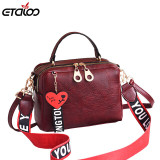 Women Handbag PU Leather Tote Bag Retro Shoulder Messenger Bags Tote Shopping Bag Femme Sac a Main