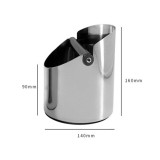 Household Stainless Steel Powder Ground Bucket Knock Box for Coffee Milk Tea Shop Coffee Powder Knocking Ground Bucket