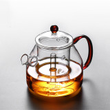 1.2L High Borosilicate Glass Steaming Teapot Boiling Teapot For Electric Ceramic Stove Black Tea Steaming pot Tea Maker Teaware