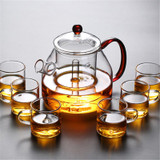 1.2L High Borosilicate Glass Steaming Teapot Boiling Teapot For Electric Ceramic Stove Black Tea Steaming pot Tea Maker Teaware