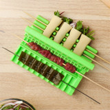 3-in-1 Multifunctional Skewers Fast String  Meat Vegetable Skewers Mutton Skewers Machine Barbecue Skewers Barbecue Gadgets bbq
