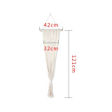 Hand-Woven Hanging Basket Cotton Pet Nest Cat Dog Hammock Thread Toy Swing Bohemian Wall Hanging Macrame 5 Sizes