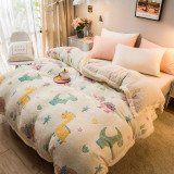 Pineapple Avocado Pattern Super Soft Raschel Blanket Thick Coral Fleece Plush Duvet Cover Double Side Warm Blankets For Bed
