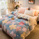 Pineapple Avocado Pattern Super Soft Raschel Blanket Thick Coral Fleece Plush Duvet Cover Double Side Warm Blankets For Bed