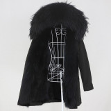 OFTBUY 2020 Winter Jacket Women Long Parka Real Fox Fur Coat Natural Raccoon Fur Collar Hood Thick Warm Streetwear Parkas New