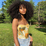 Cryptographic Chic Fashion Tie Dye Print Straps Crop Tops Women Sleeveless Tank Top Cropped Feminino Bustier Top Vest Streetwear