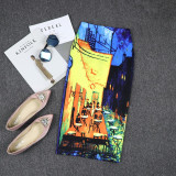 Women Vintage Skirts Flower Printing High Waist Bodycon Slim Midi Split Sexy Pencil Female Falda 24 Patterns SP524