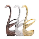 7 Pcs Swan Fruit Base Holder Forks Set Stainless Steel Salad Dessert Forks Coffee Spoon Cake Tableware Zero Waste Flatware