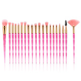 20pcs Diamond Makeup Brush Set Eye Brush Beauty