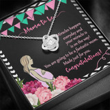 Mama To Be Love Knot Necklace