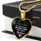 To My Girlfriend Luxury Necklace: Necklace For Girlfriend, Valentine Gift For Girlfriend “You Are The Most Beautiful Thing I Keep Inside My Heart” 494GFS To My Girlfriend Luxury Necklace: Necklace For Girlfriend, Valentine Gift For Girlfriend “You Are The Most Beautiful Thing I Keep Inside My Heart” 494GFS