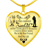 To My Wife Luxury Necklace - Pendant Romantic Chain - Best Gift For Her 338WSO