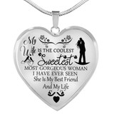 To My Wife Luxury Necklace - Pendant Romantic Chain - Best Gift For Her 338WSO