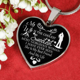 'To My Wife Luxury Necklace - Pendant Romantic Chain - Best Gift For Her 338WS