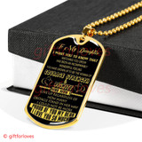 To My Daughter Dog Tag: I Love You So Much 28DABG