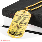 To My Daughter Dog Tag: I Love You So Much 28DAB0