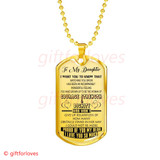 To My Daughter Dog Tag: I Love You So Much 28DAB0