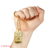 To My Daughter Dog Tag: I Love You So Much 28DAB0