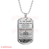 To My Daughter Dog Tag: I Love You So Much 28DAB0