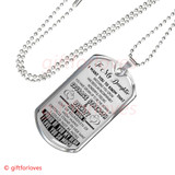 To My Daughter Dog Tag: I Love You So Much 28DAB0