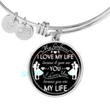 To my girlfriend: I love my life because it gave me you. I love you because you are my life.  421fHsb