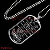 To My Daughter Dog Tag: Never Foget How Much I Love You  18DABS
