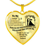 To My Wife Luxury Necklace - Pendant Romantic Chain - Best Gift For Her – Amazing Necklace 251WSO