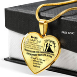 To My Wife Luxury Necklace - Pendant Romantic Chain - Best Gift For Her – Amazing Necklace 251WSO
