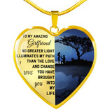 To my girlfriend: Gift Ideas for girlfriend, girlfriend necklace, to my girlfriend necklace, beautiful girlfriend necklace, best gifts for girlfriend, birthday gifts for girlfriend, boyfriend and girlfriend necklace 786fHbn