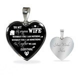 To My Wife Luxury Necklace - Pendant Romantic Chain - Best Gift For Her 249WS