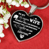 To My Wife Luxury Necklace - Pendant Romantic Chain - Best Gift For Her 249WS