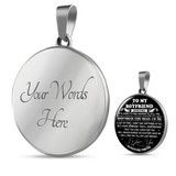 To My Boyfriend Luxury Necklace: Necklace For Boyfriend, Valentine Gift For Boyfriend, Unique Gift For Boyfriend 558BS
