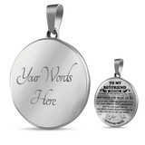 To My Boyfriend Luxury Necklace: Necklace For Boyfriend, Valentine Gift For Boyfriend, Unique Gift For Boyfriend 558BO
