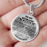 To My Husband Luxury Necklace: Husband And Wife Necklace, Necklace For Husband, Valentine Gift For Husband 557HO