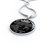 To My Husband Luxury Necklace: Unique Gift For Husband, Necklace For Husband, Valentine Gift For Husband 553HS
