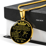 To My Husband Luxury Necklace: Unique Gift For Husband, Necklace For Husband, Valentine Gift For Husband 553HG