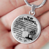 To My Girlfriend Luxury Necklace: Necklace For Girlfriend, Amazing Gift For Girlfriend From Boyfriend 552GO