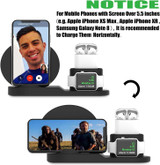 3 in 1 Fast Wireless Charger Dock Station Fast Charging For iPhone 11 11 Pro XR XS Max 8 for Apple Watch 2 3 4 5 For AirPods Pro