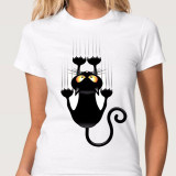 3D Cat Print Soft Feeling T-Shirt