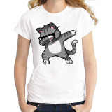 3D Cat Print Soft Feeling T-Shirt