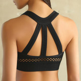Criss Cross Back Push Up Sports Bra