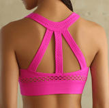 Criss Cross Back Push Up Sports Bra