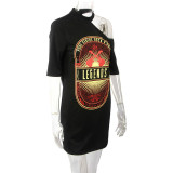 Legends distressed retro tshirt dress