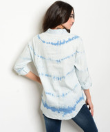 Denim detail fashion shirt